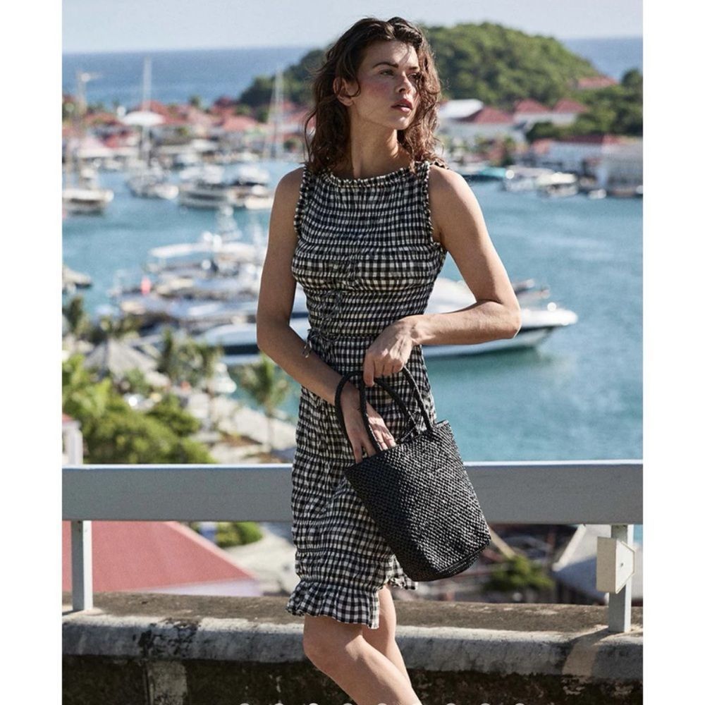 DOEN ROSELLA DRESS
IN NOIR GRETA GINGHAM Size M - Picture 2 of 16